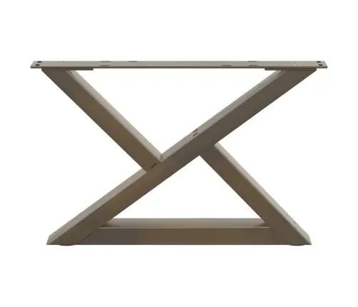 Kafijas Galdiņa Kājas, 2 Gab., Dabīgs Tērauds, 50X(30-31,3) Cm, Tērauds Vidaxl