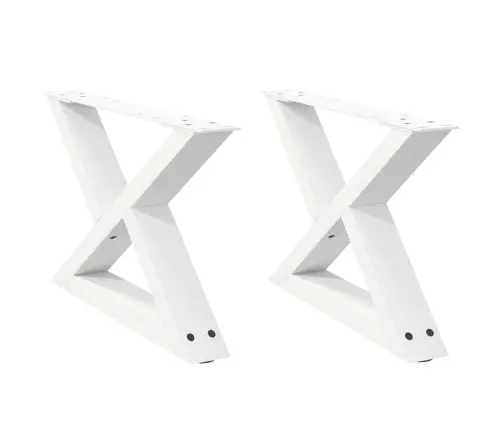 Kohvilaua Jalad 2 Tk Valged 60 X (30–31,3) Cm Terasest