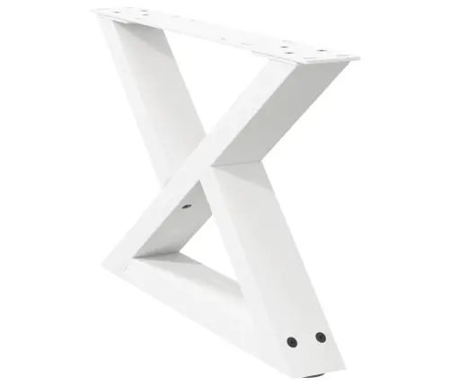 Kohvilaua Jalad 2 Tk Valged 60 X (30–31,3) Cm Terasest