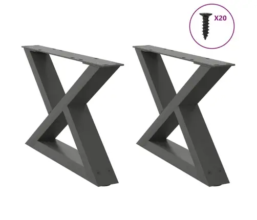 Kavos Staliuko Kojelės, 2 Vnt., Antracito Spalvos, 60X(30-31,3) cm Plienas