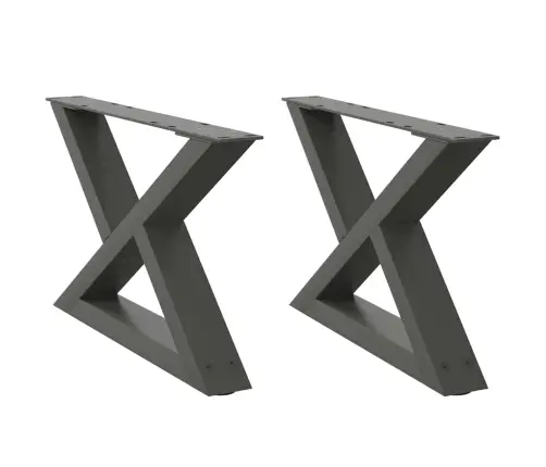 Kavos Staliuko Kojelės, 2 Vnt., Antracito Spalvos, 60X(30-31,3) cm Plienas