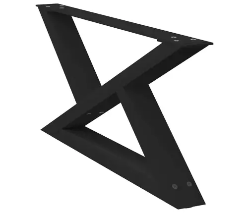 Kafijas Galdiņa Kājas, 2 Gab., Melnas, 70X(30-31,3) Cm, Tērauds Vidaxl