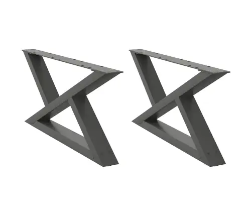 Kafijas Galdiņa Kājas, 2 Gab., Antracīta Krāsa, 70X(30-31,3) Cm, Tērauds Vidaxl