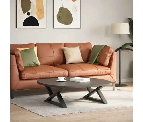 Kafijas Galdiņa Kājas, 2 Gab., Antracīta Krāsa, 70X(30-31,3) Cm, Tērauds Vidaxl