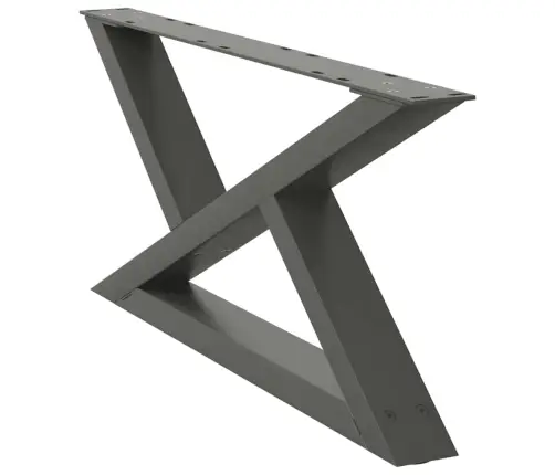 Kafijas Galdiņa Kājas, 2 Gab., Antracīta Krāsa, 70X(30-31,3) Cm, Tērauds Vidaxl