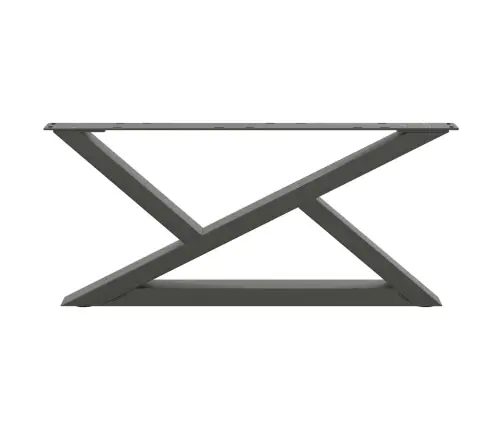 Kafijas Galdiņa Kājas, 2 Gab., Antracīta Krāsa, 70X(30-31,3) Cm, Tērauds Vidaxl