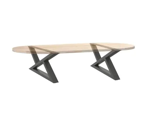 Kafijas Galdiņa Kājas, 2 Gab., Antracīta Krāsa, 70X(30-31,3) Cm, Tērauds Vidaxl