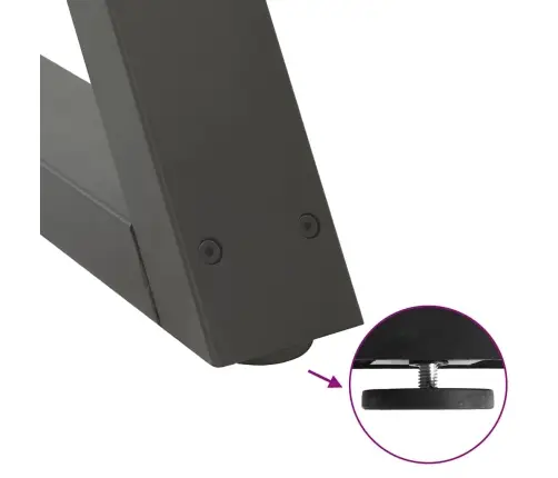 Kafijas Galdiņa Kājas, 2 Gab., Antracīta Krāsa, 70X(30-31,3) Cm, Tērauds Vidaxl