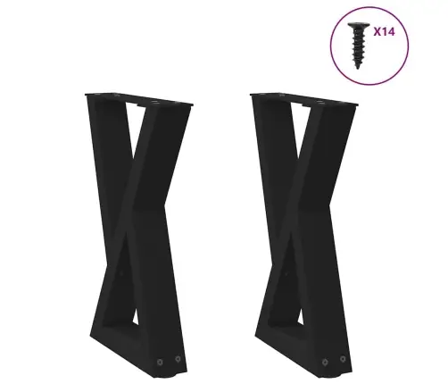 Kavos Staliuko Kojelės, 2 Vnt., Juodos, 28X(42-43,3) cm Plienas