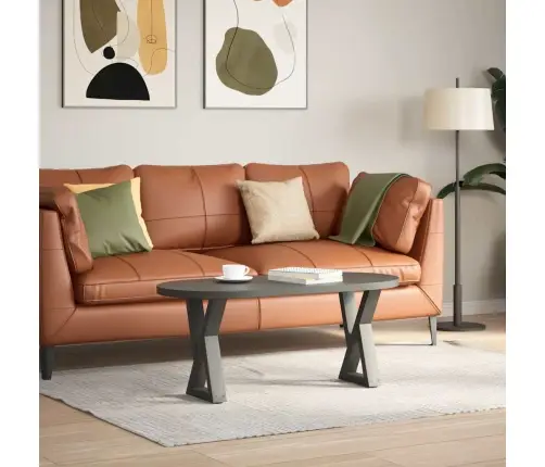 Kafijas Galdiņa Kājas, 2 Gab., Antracīta Krāsa, 28X(42-43,3) Cm, Tērauds Vidaxl