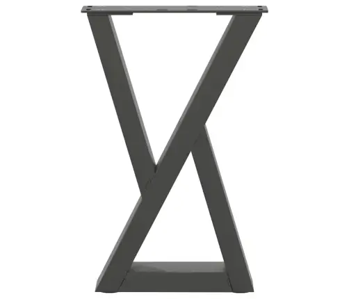 Kafijas Galdiņa Kājas, 2 Gab., Antracīta Krāsa, 28X(42-43,3) Cm, Tērauds Vidaxl
