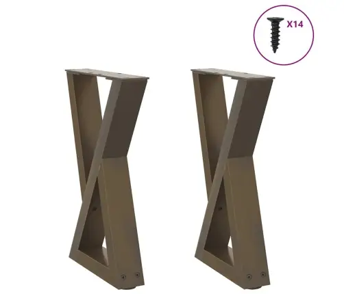 Kohvilaua Jalad 2 Tk, Naturaalne Teras, 28 X (42–43,3) cm Teras