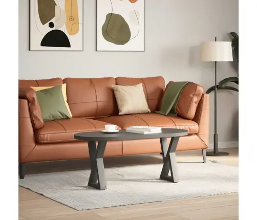 Kafijas Galdiņa Kājas, 2 Gab., Antracīta Krāsa, 38X(42-43,3) Cm, Tērauds Vidaxl