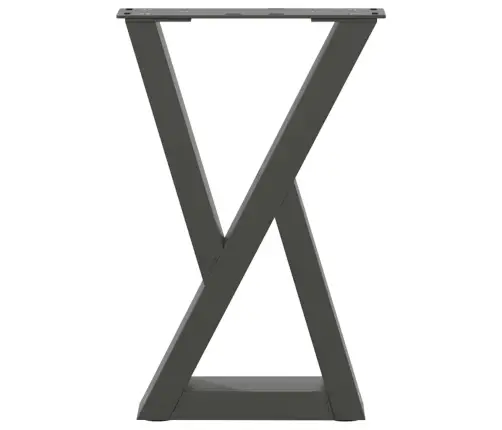 Kafijas Galdiņa Kājas, 2 Gab., Antracīta Krāsa, 38X(42-43,3) Cm, Tērauds Vidaxl