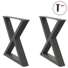 Kafijas Galdiņa Kājas, 2 Gab., Antracīta Krāsa, 50X(42-43,3) Cm, Tērauds Vidaxl Kafijas Galdiņa Kājas, 2 Gab., Antracīta Krāsa, 50X(42-43,3) Cm, Tērauds Vidaxl