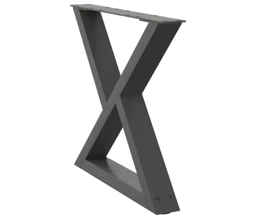 Kafijas Galdiņa Kājas, 2 Gab., Antracīta Krāsa, 50X(42-43,3) Cm, Tērauds Vidaxl