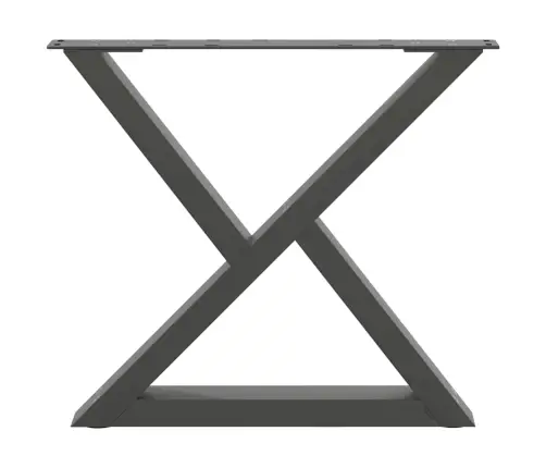 Kafijas Galdiņa Kājas, 2 Gab., Antracīta Krāsa, 50X(42-43,3) Cm, Tērauds Vidaxl