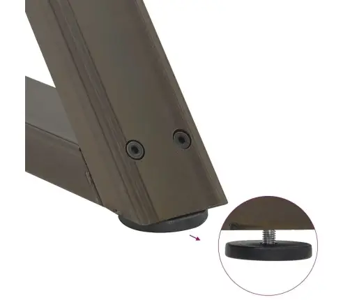 Kohvilaua Jalad 2 Tk, Naturaalne Teras, 50 X (42–43,3) cm Teras