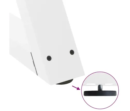 Kavos Staliuko Kojelės, 2 Vnt., Baltos, 60X(42-43,3) cm Plienas