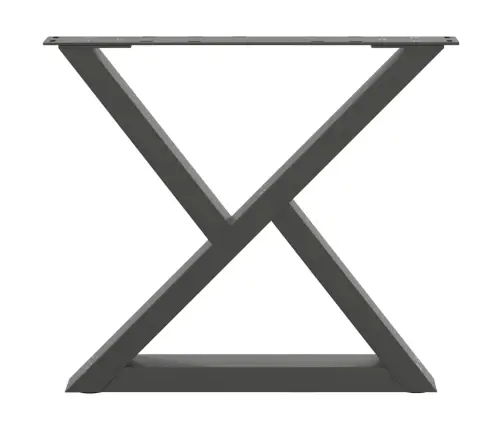 Kafijas Galdiņa Kājas, 2 Gab., Antracīta Krāsa, 60X(42-43,3) Cm, Tērauds Vidaxl