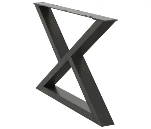 Kafijas Galdiņa Kājas, 2 Gab., Antracīta Krāsa, 70X(42-43,3) Cm, Tērauds Vidaxl