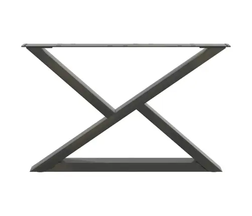 Kafijas Galdiņa Kājas, 2 Gab., Antracīta Krāsa, 70X(42-43,3) Cm, Tērauds Vidaxl