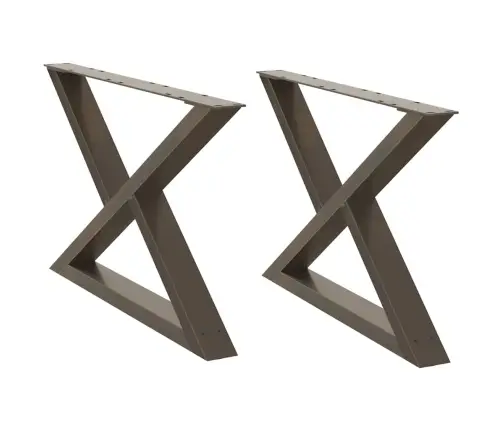 Kafijas Galdiņa Kājas, 2 Gab., Dabīgs Tērauds, 70X(42-43,3) Cm, Tērauds Vidaxl