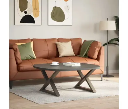 Kafijas Galdiņa Kājas, 2 Gab., Dabīgs Tērauds, 70X(42-43,3) Cm, Tērauds Vidaxl