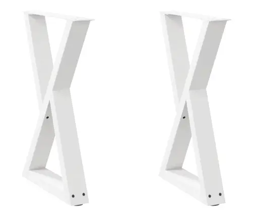Söögilaua Jalad 2 Tk Valged 50 X (72-73,3) Cm Terasest