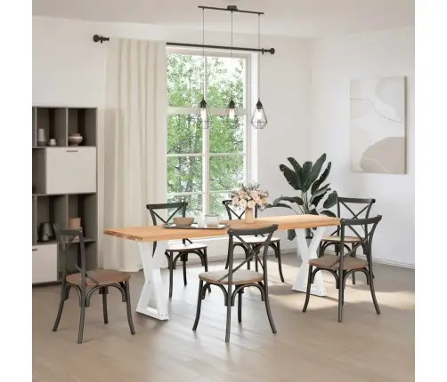 Söögilaua Jalad 2 Tk Valged 50 X (72-73,3) Cm Terasest