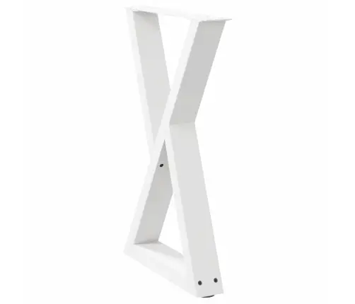 Söögilaua Jalad 2 Tk Valged 50 X (72-73,3) Cm Terasest