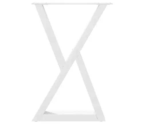Söögilaua Jalad 2 Tk Valged 50 X (72-73,3) Cm Terasest