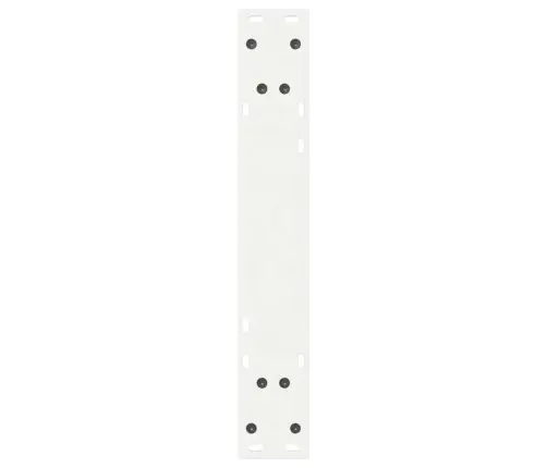 Ēdamgalda Kājas, 2 Gab., Baltas, 60X(72-73,3) Cm, Tērauds Vidaxl