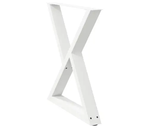 Söögilaua Jalad 2 Tk Valged 80 X (72-73,3) Cm Terasest