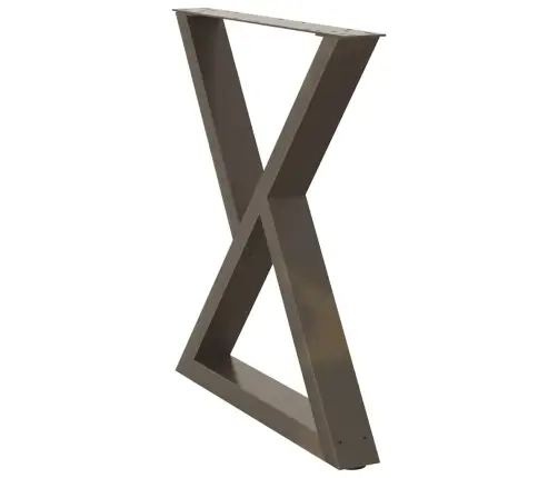 Valgomojo Stalo Kojos, 2 Vnt., Natūralus Plienas, 80X(72-73,3) cm Plienas