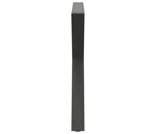 Ēdamgalda Kājas, 2 Gab., Antracīta Krāsa, 90X(72-73,3) Cm, Tērauds Vidaxl