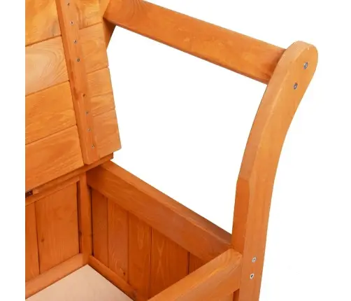 Sodo Saugojimo Suolas Ruda 119 X 76 X 44Cm Pušies Masyvas