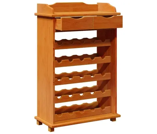 Vīna Statīvs 90X60X30 Cm Cietais Koks Priede Vidaxl