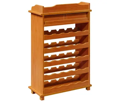 Vīna Statīvs 90X60X30 Cm Cietais Koks Priede Vidaxl