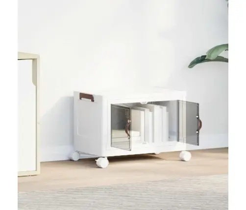 Sakraujami Glabāšanas Kaste Ar Riteņiem, 28 L, 48,5X29,5X33 Cm Vidaxl