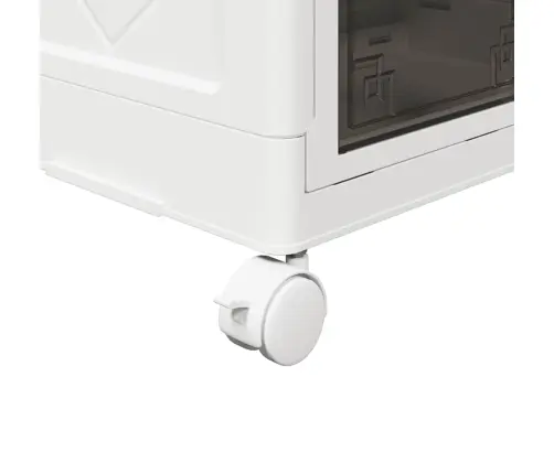 Glabāšanas Kaste Ar Riteņiem 5 Līmeņu, 28 L, 48,5X29,5X139 Cm Vidaxl