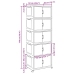 Saliekama Glabāšanas Kaste Ar Riteņiem 5 Līmeņu 75L 64X40X179Cm Vidaxl