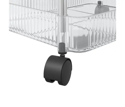 Hoiukäru 3-Korruseline Läbipaistev 37X28X68 Cm Akrüül