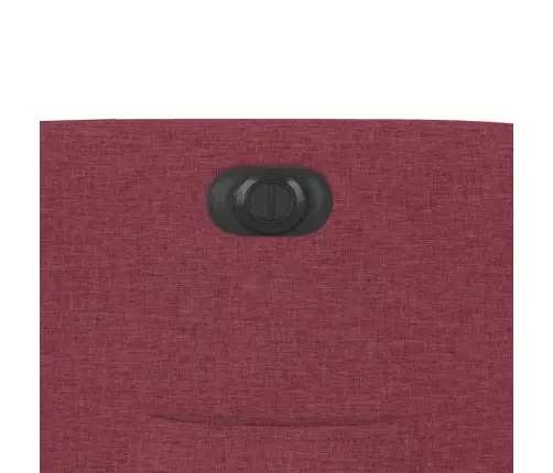 Elektrisks Atpūtas Krēsls, Atgāžams, Vīnsarkans Audums Vidaxl