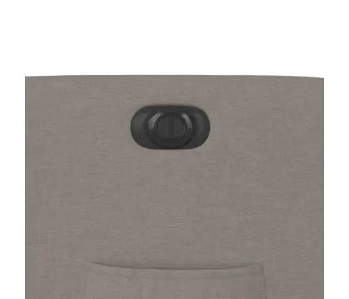 Elektrisks Atpūtas Krēsls, Atgāžams, Pelēkbrūns Audums Vidaxl