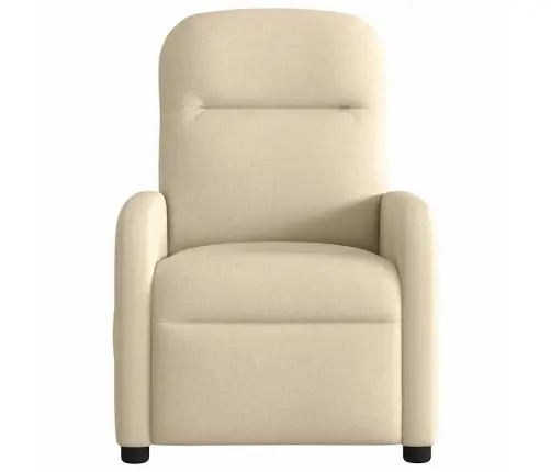 Elektrisks Masāžas Krēsls, Atgāžams, Krēmkrāsas Audums Vidaxl Elektrisks Masāžas Krēsls, Atgāžams, Krēmkrāsas Audums Vidaxl