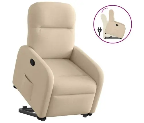 Püsti Tõusmist Toetav Tugitool, Kreemjas, Kangas