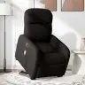Masāžas Krēsls, Paceļams, Atgāžams, Melns Audums Vidaxl