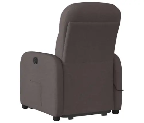 Püsti Tõusmist Toetav Massaažitool, Tumepruun, Kangas