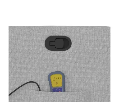 Püsti Tõusmist Toetav Massaažitool, Pilvehall, Kangas